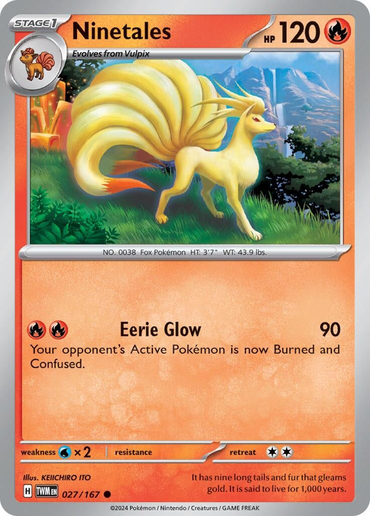 Image for Ninetales (027/167) (TWM) - Pokemon