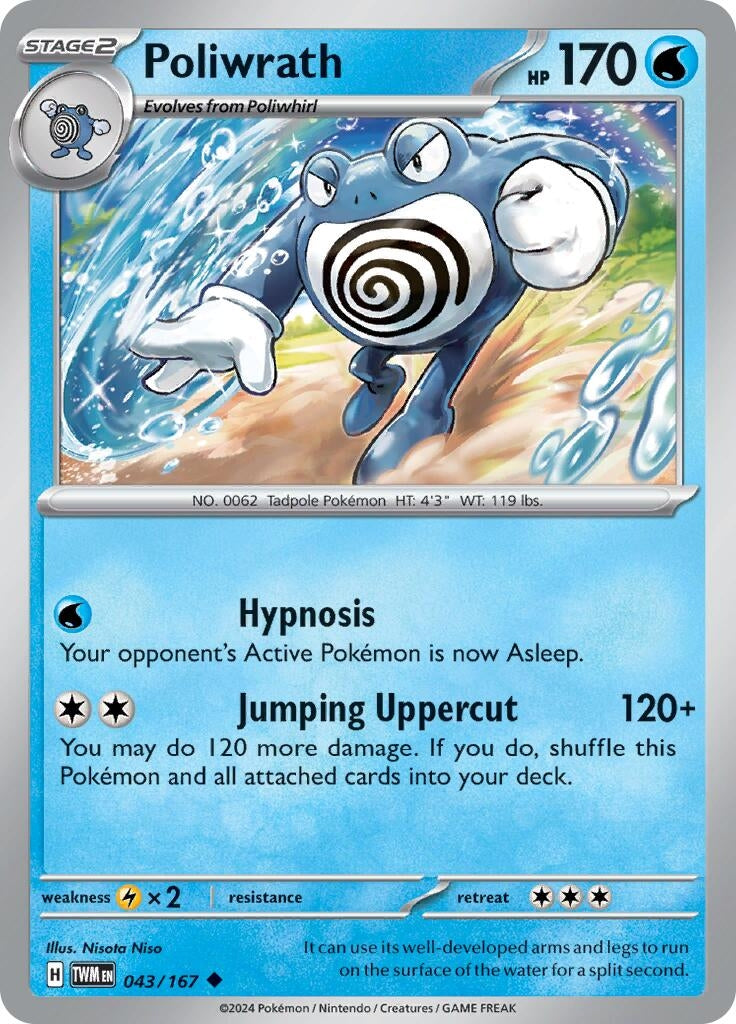 Image for Poliwrath (043/167) (TWM) - Pokemon