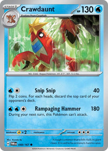 Image for Crawdaunt (048/167) (TWM) - Pokemon