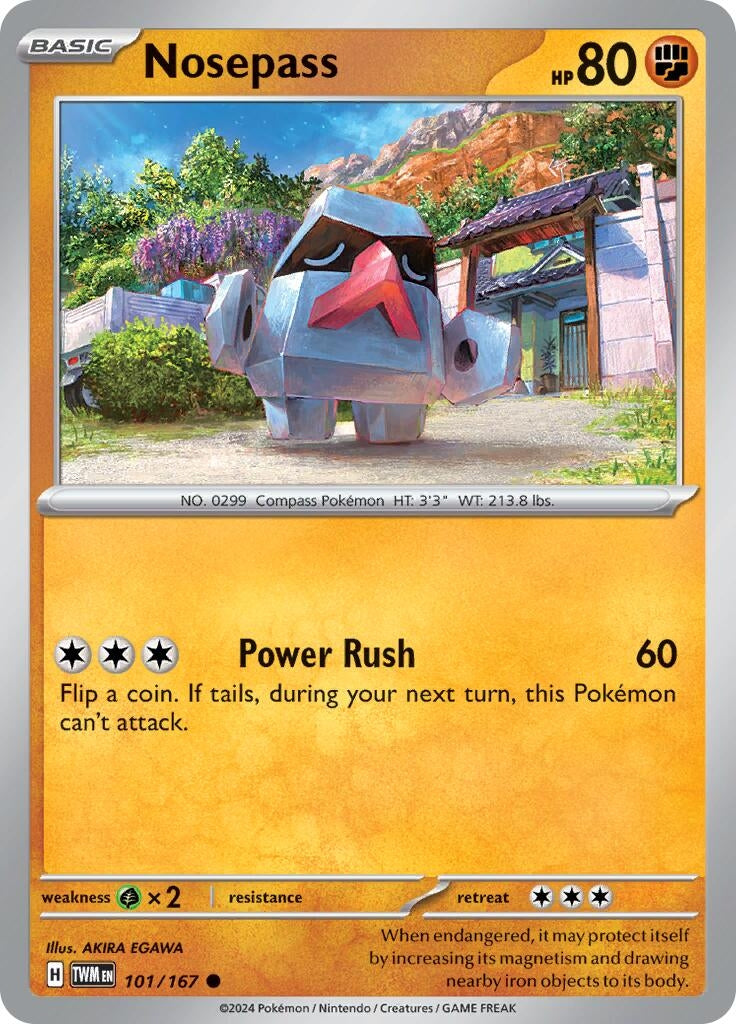 Image for Nosepass (101/167) (TWM) - Pokemon
