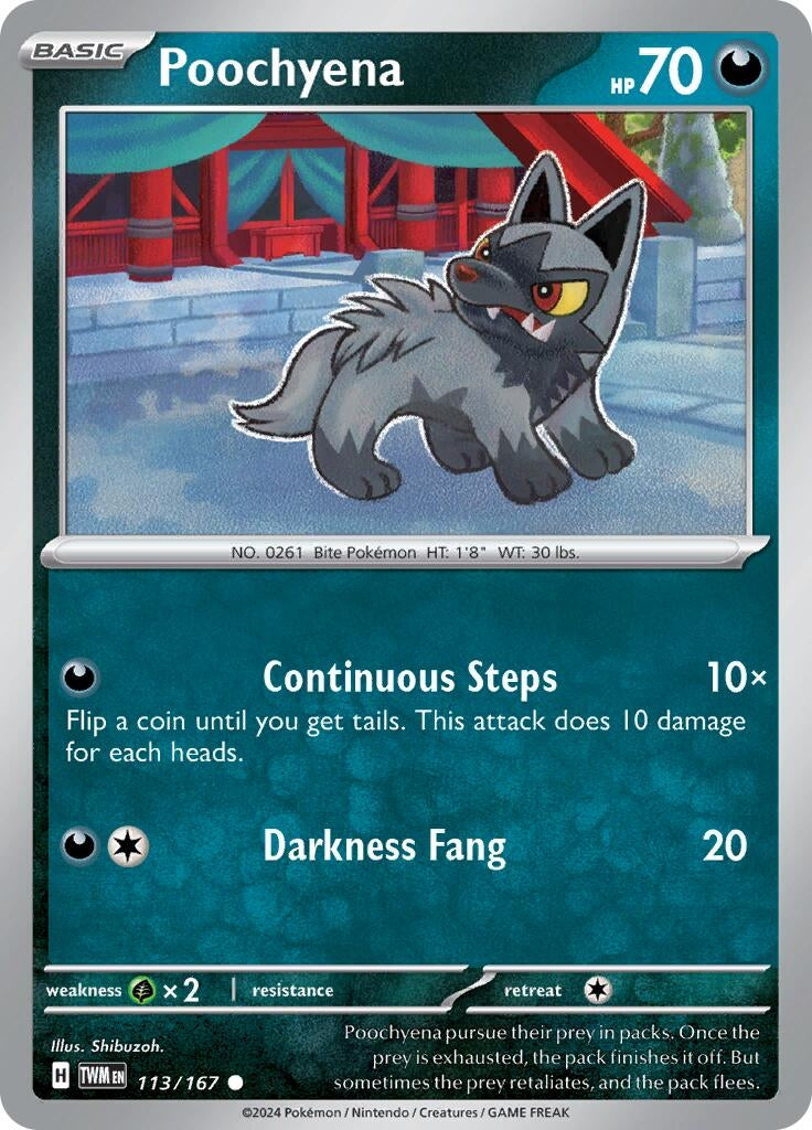 Image for Poochyena (113/167) (TWM) - Pokemon