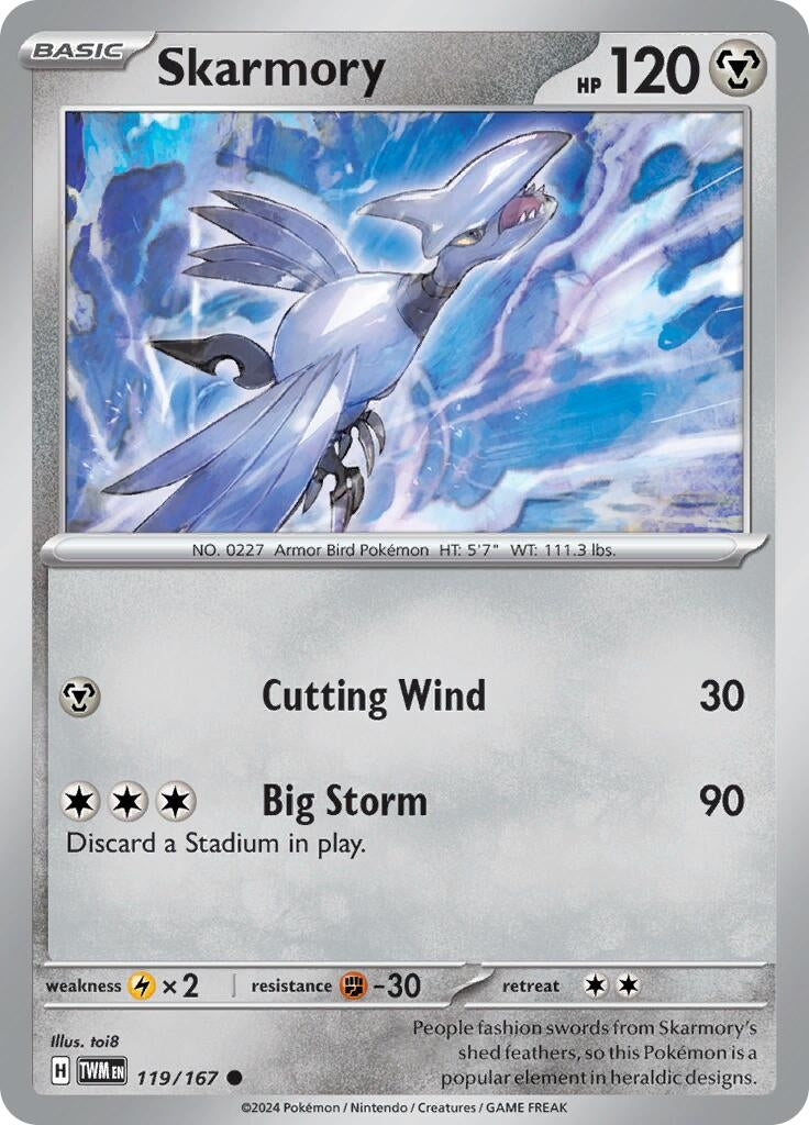 Image for Skarmory (119/167) (TWM) - Pokemon