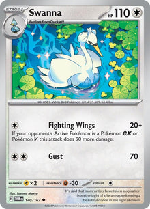 Image for Swanna (140/167) (TWM) - Pokemon