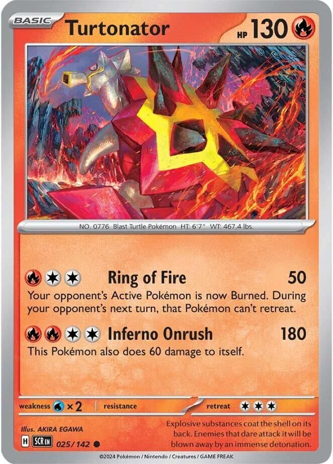 Image for Turtonator (025/142) (SCR) - Pokemon