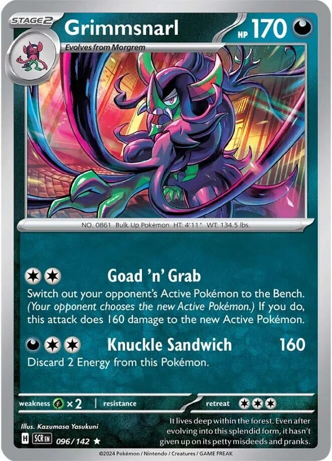 Image for Grimmsnarl (096/142) (SCR) - Pokemon