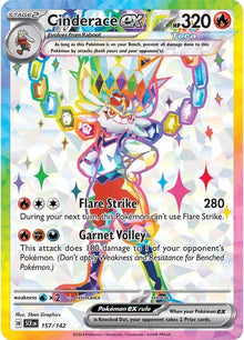 Image for Cinderace ex (157/142) (SCR) - Pokemon