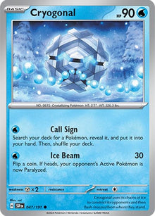 Image for Cryogonal (047/191) (SSP) - Pokemon