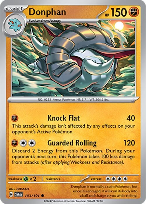 Image for Donphan (103/191) (SSP) - Pokemon