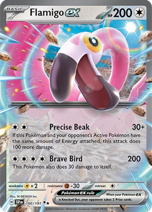 Image for Flamigo ex (160/191) (SSP) - Pokemon