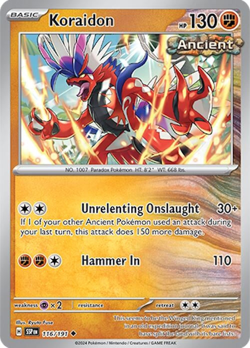 Image for Koraidon (116/191) (SSP) - Pokemon