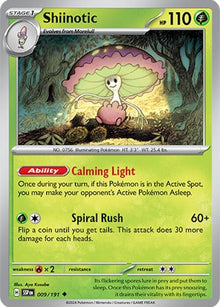 Image for Shiinotic (009/191) (SSP) - Pokemon
