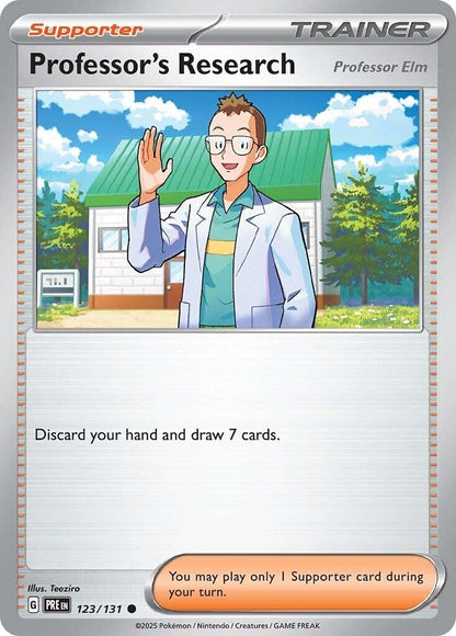 Image for Professor's Research [Professor Elm] (123/131) (PRE) - Pokemon