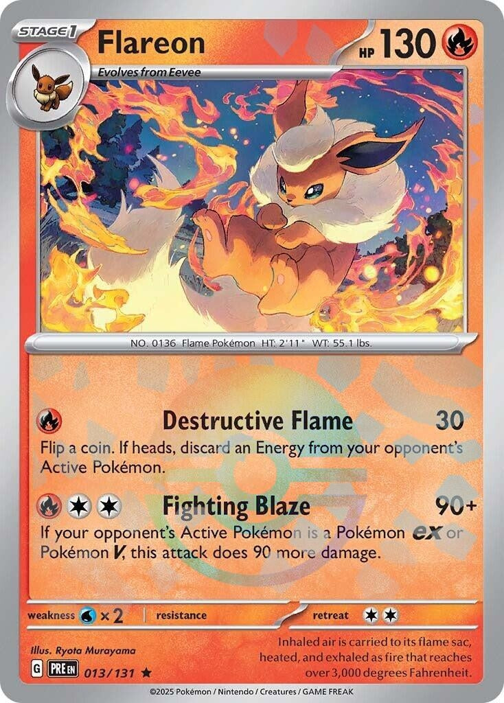 Image for Flareon (Poke Ball Pattern) (013/131) (PRE) - Pokemon