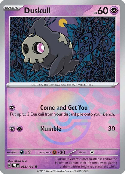 Image for Duskull (Poke Ball Pattern) (035/131) (PRE) - Pokemon