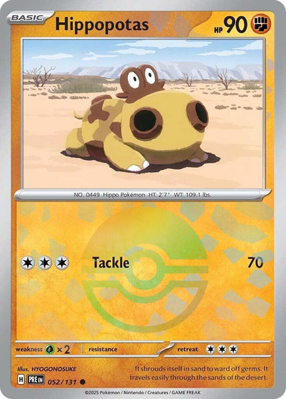 Image for Hippopotas (Poke Ball Pattern) (052/131) (PRE) - Pokemon