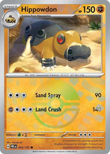 Image for Hippowdon (Poke Ball Pattern) (053/131) (PRE) - Pokemon