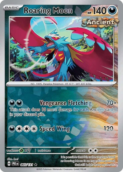 Image for Roaring Moon (Poke Ball Pattern) (065/131) (PRE) - Pokemon