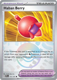 Image for Haban Berry (Poke Ball Pattern) (111/131) (PRE) - Pokemon
