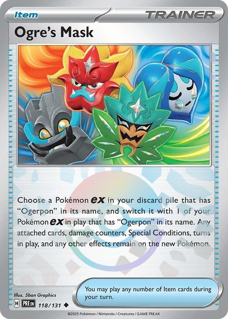Image for Ogre's Mask (Poke Ball Pattern) (118/131) (PRE) - Pokemon
