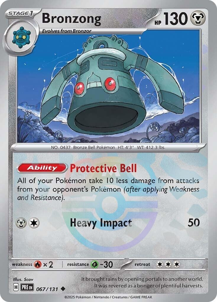 Image for Bronzong (Master Ball Pattern) (067/131) (PRE) - Pokemon