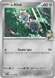 Image for N's Klink (103/159) (JTG) - Pokemon