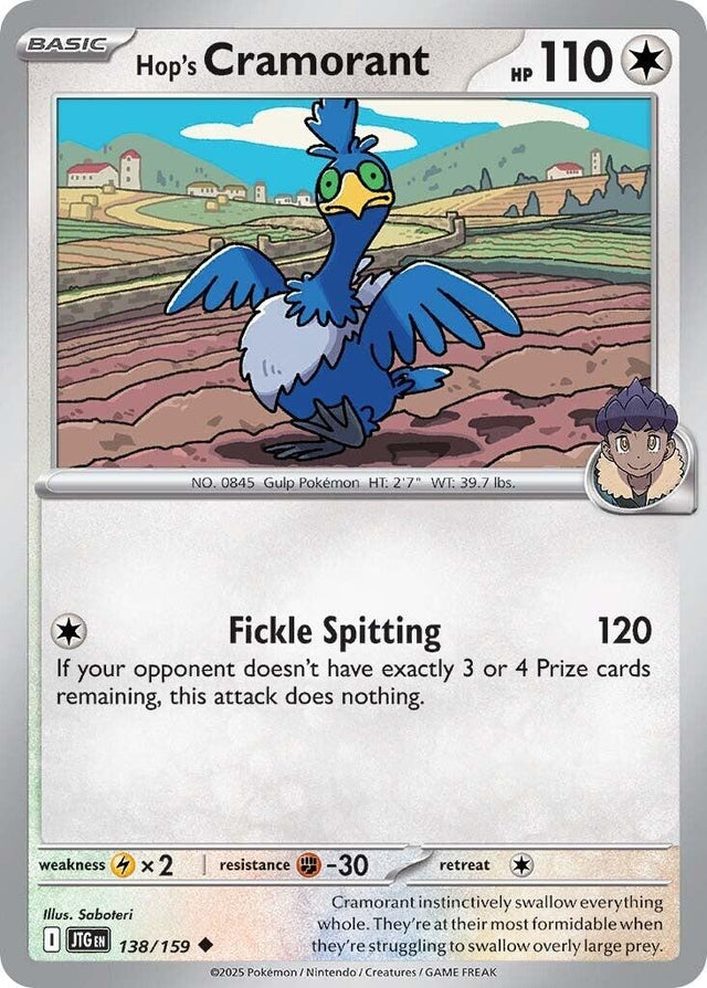 Image for Hop's Cramorant (138/159) (JTG) - Pokemon
