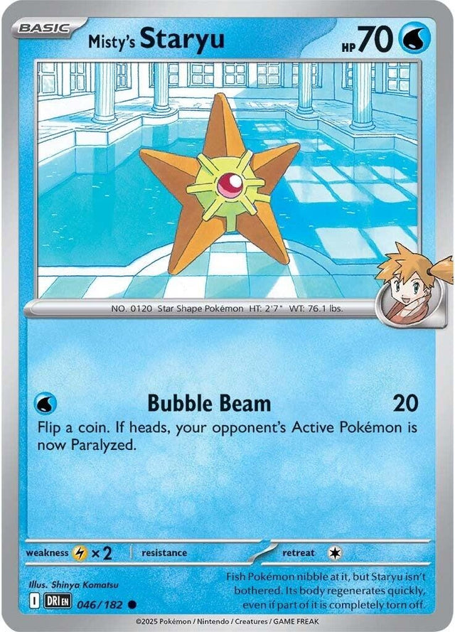 Image for Misty's Staryu (046/182) (DRI) - Pokemon