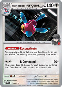Image for Team Rocket's Porygon-Z (155/182) (DRI) - Pokemon