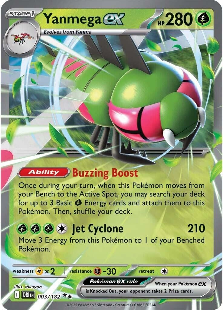 Image for Yanmega ex (003/182) (DRI) - Pokemon
