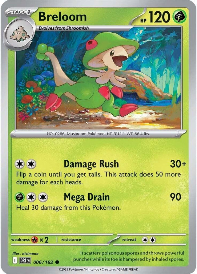 Image for Breloom (006/182) (DRI) - Pokemon