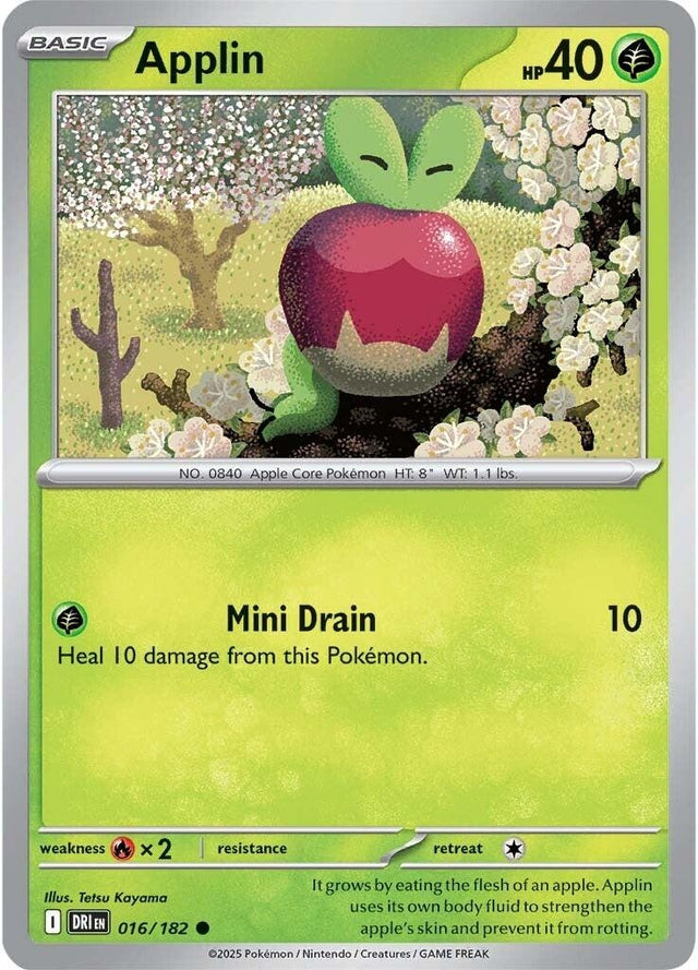 Image for Applin (016/182) (DRI) - Pokemon