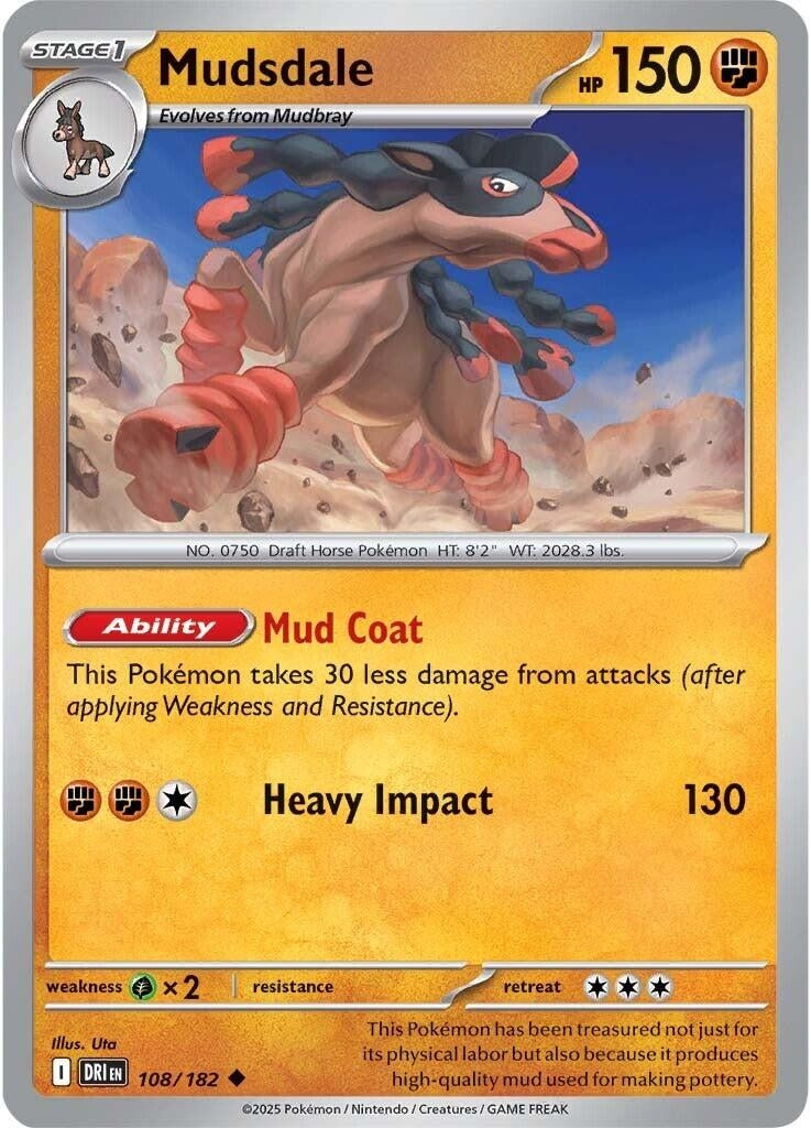 Image for Mudsdale (108/182) (DRI) - Pokemon