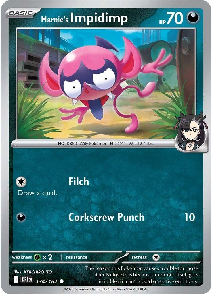 Image for Marnie's Impidimp (134/182) (DRI) - Pokemon