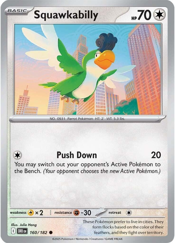 Image for Squawkabilly (160/182) (DRI) - Pokemon