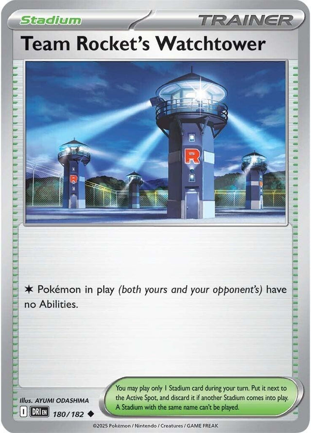 Image for Team Rocket's Watchtower (180/182) (DRI) - Pokemon