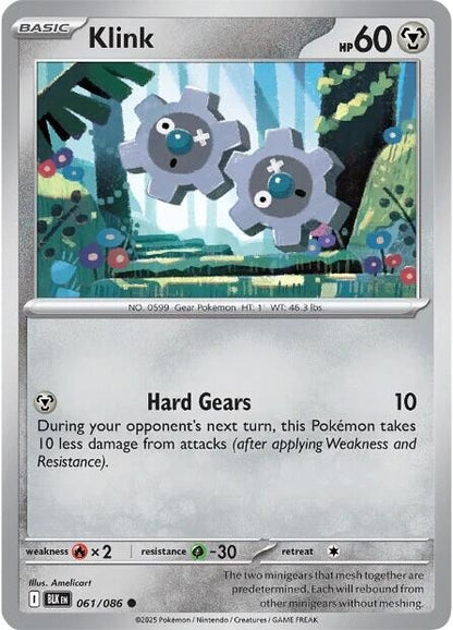 Image for Klink (061/086) (BLK) - Pokemon