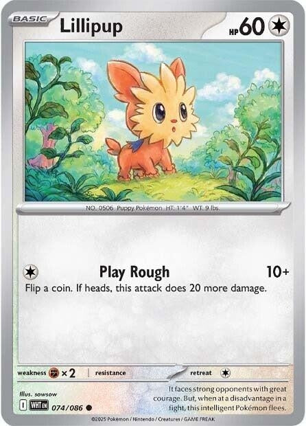 Image for Lillipup (074/086) (WHT) - Pokemon