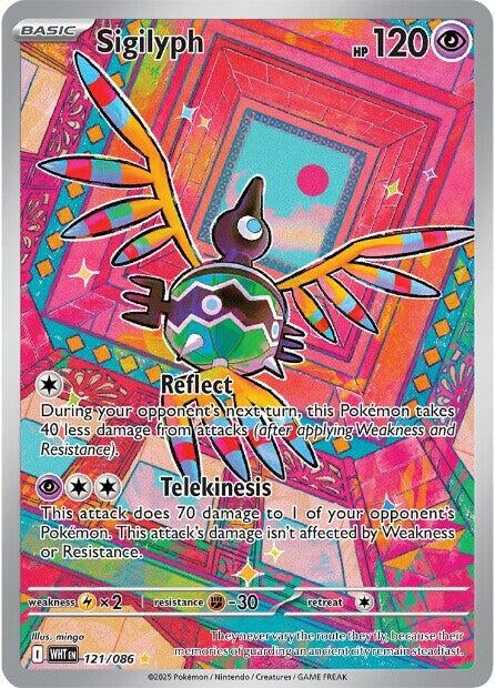 Image for Sigilyph (121/086) (WHT) - Pokemon