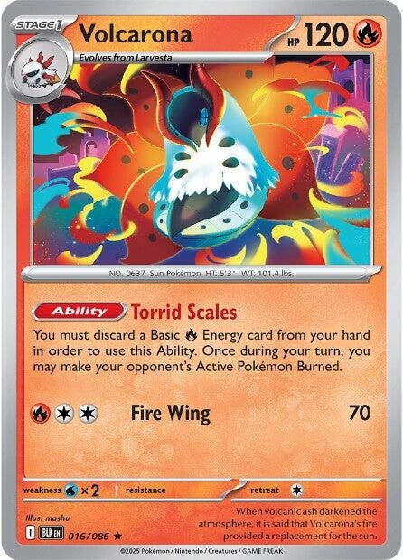 Image for Volcarona (016/086) (BLK) - Pokemon