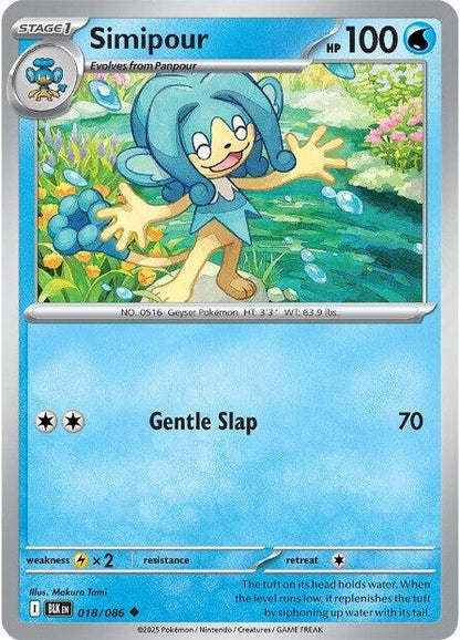 Image for Simipour (018/086) (BLK) - Pokemon