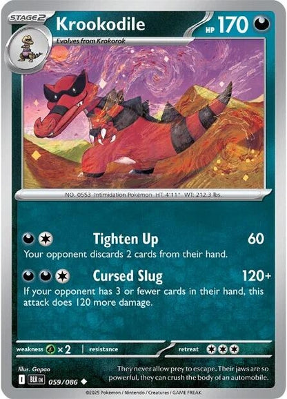 Image for Krookodile (059/086) (BLK) - Pokemon