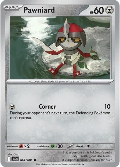 Image for Pawniard (064/086) (BLK) - Pokemon