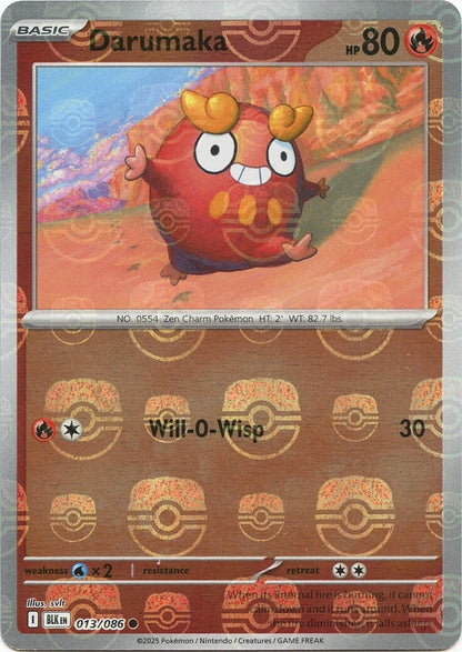 Image for Darumaka (Master Ball Pattern) (013/086) (BLK) - Pokemon