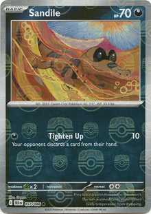 Image for Sandile (Master Ball Pattern) (057/086) (BLK) - Pokemon