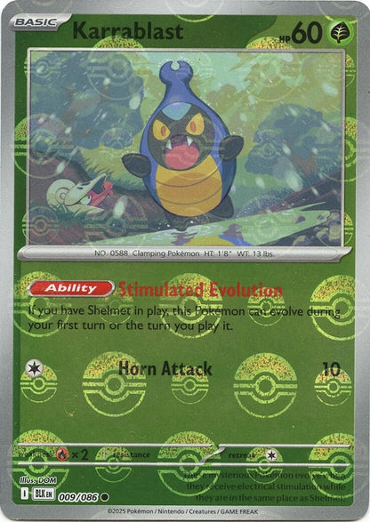 Image for Karrablast (Poke Ball Pattern) (009/086) (BLK) - Pokemon