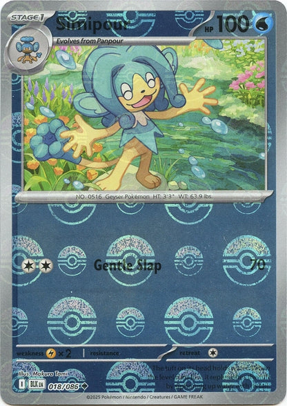 Image for Simipour (Poke Ball Pattern) (018/086) (BLK) - Pokemon