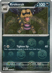 Image for Krokorok (Poke Ball Pattern) (058/086) (BLK) - Pokemon