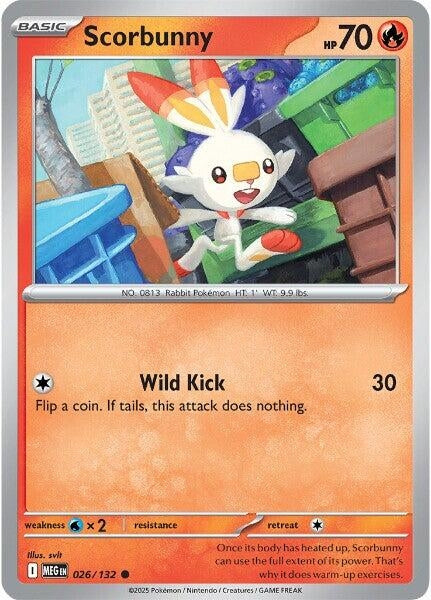 Image for Scorbunny (026/132) (MEG) - Pokemon