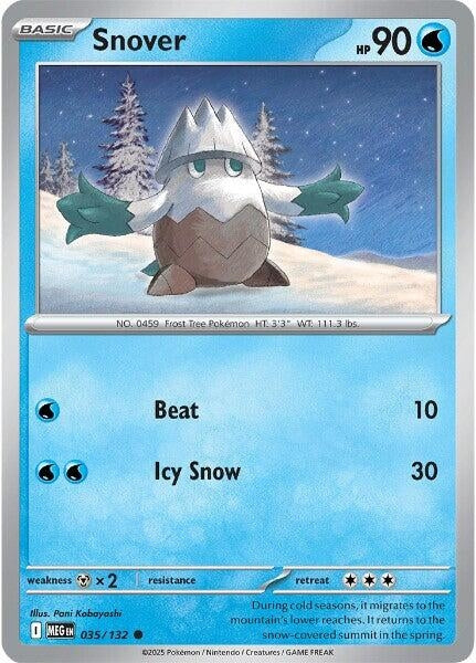 Image for Snover (035/132) (MEG) - Pokemon