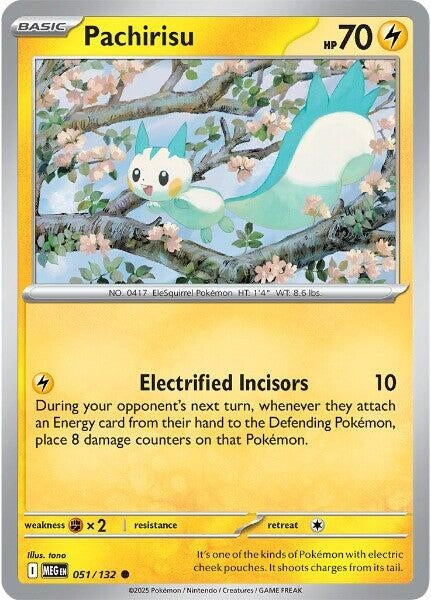 Image for Pachirisu (051/132) (MEG) - Pokemon